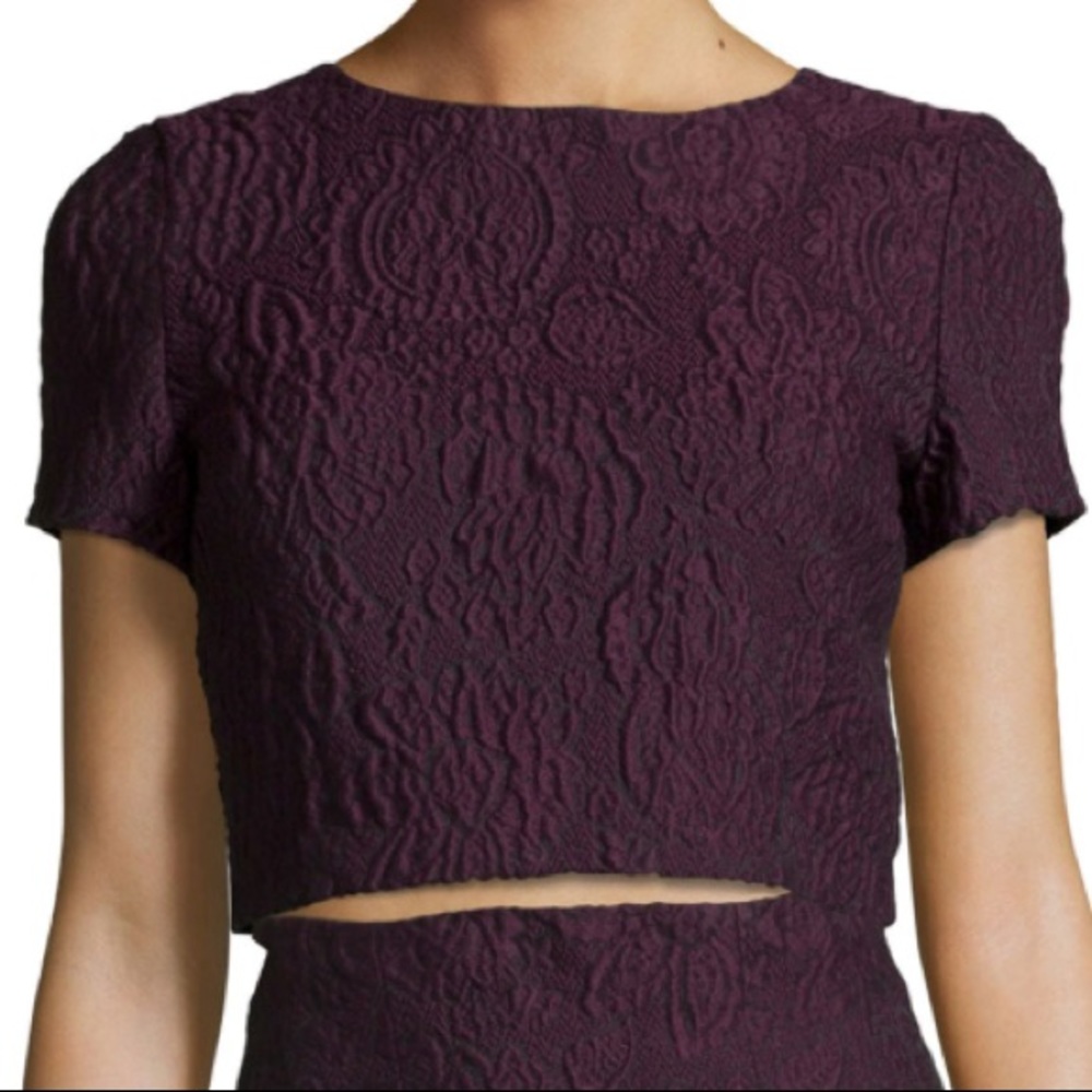 Alice and olivia crop top serina